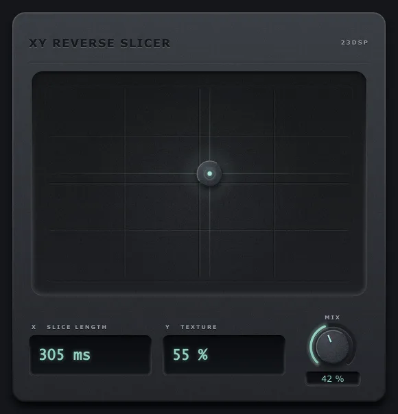 XY Reverse Slicer with Mix at 42 per cent